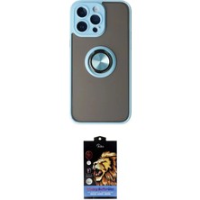 Nuveden Ieg™ Iphone 14 Pro Max Kılıf Yörünge Çizgi - Siyah Buffer Hayalet Cam Ekran Koruyucu