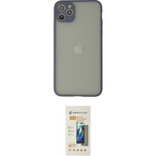 Nuveden Ieg™ Iphone 12 Pro Max Kılıf Ahenk Çizgi Serisi - Siyah 6d Mat Seramik Hayalet Nano Ekran Kor