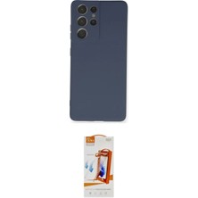 Nuveden Ieg™ Galaxy S21 Ultra Kılıf Ahenk Serisi - Siyah Autokit 5in1 Fiber Polymer Nano Ekran Koruyucu