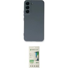 Nuveden Ieg™ Galaxy S23 Plus Kılıf Ahenk Serisi - Siyah 20D Premium Cam Ekran Koruyucu