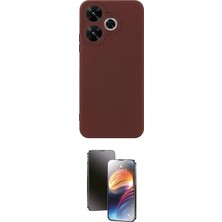 Nuveden Ieg™ Redmi 13 4g Kılıf Kozmos Yansıma Özel Seri - Siyah 3D Antistatik Mat Seramik Nano Ekran