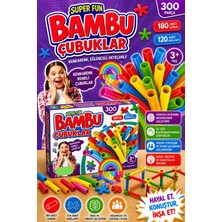 Yupulu Bambu Çubukları - Neşeli Çubuklar 300 Parça (Kutulu) Eğitici Puzzle Eğitici Oyuncak