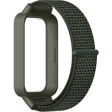 Dmay Xiaomi Redmi Smart Band 3 Uyumlu Naylon Kayışlı Cırtlı Kumaş Kordon