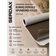 Serdax Kendinden Yapışkanlı Kumaş Dokulu Spunbond Folyo Koltuk-Oto-Baza-Ahşap-Metal-Dolap-Duvar Uygulamaları