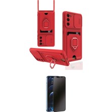 Nuveden Ieg™ Galaxy S20 Fe Kılıf Vadi Form Prime - Siyah 3D Antistatik Hayalet Cam Ekran Koruyucu