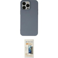Nuveden Ieg™ Iphone 14 Pro Kılıf Ahenk Serisi - Siyah 6d Mat Seramik Hayalet Nano Ekran Koruyucu