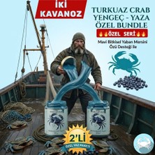 2 x 240 gr Craboutdoor Crab Yengeç Turkuaz Anzeli Naturel Çakşır Otu Macunlu Ballı Polenli Mavi Yaban Mersinli Multivitamin Bitkisel Macun