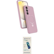 Nuveden Ieg™ Galaxy A25 5g Kılıf Iz Işık Koleksiyonu - Şeffaf Pasifik Cam Ekran Koruyucu
