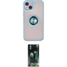Nuveden Ieg™ Iphone 15 Kılıf Yörünge Çizgi - Siyah 360 Mat Full Body Arka Koruyucu