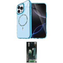 Nuveden Ieg™ Iphone 16 Pro Kılıf Kıvılcım Form Prime - Siyah 360 Mat Full Body Arka Koruyucu