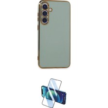 Nuveden Ieg™ Galaxy S24 Plus Kılıf Yankı Serisi - Siyah 3D Antistatik Cam Ekran Koruyucu