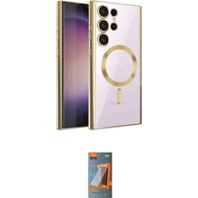 Nuveden Ieg™ Galaxy S24 Ultra Kılıf Nova Işık Özel Seri - Siyah Autokit 5in1 Fiber Hayalet Polymer N