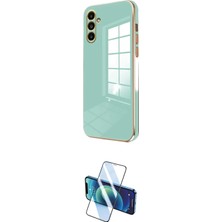 Nuveden Ieg™ Galaxy A55 5g Kılıf Yankı Serisi - Siyah 3D Antistatik Cam Ekran Koruyucu