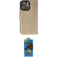 Nuveden Ieg™ Iphone 14 Pro Max Kılıf Siluet Işık Serisi - Siyah 18D Cam Ekran Koruyucu