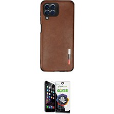 Nuveden Ieg™ Galaxy M33 Kılıf Doruk Asil Koleksiyonu - Şeffaf Temperli Cam Ekran Koruyucu