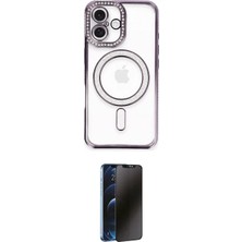 Nuveden Ieg™ Iphone 16 Plus Kılıf Zirve Doku Prime - Siyah 3D Antistatik Hayalet Cam Ekran Koruyucu