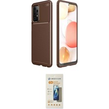 Nuveden Ieg™ Galaxy A72 Kılıf Eksen Form Prime - Siyah 6d Mat Seramik Hayalet Nano Ekran Koruyucu