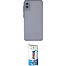 Nuveden Ieg™ Galaxy A02 Kılıf Ahenk Çizgi Serisi - Siyah 5d Eko Cam Ekran Koruyucu