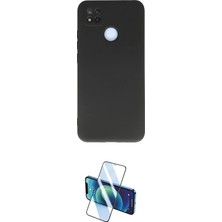 Nuveden Ieg™ Redmi 9c Kılıf Ahenk Serisi - Siyah 3D Antistatik Seramik Nano Ekran Koruyucu