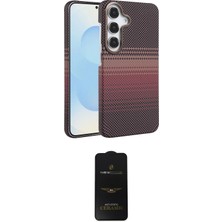 Nuveden Ieg™ Galaxy A34 5g Kılıf Doruk Serisi - Siyah 6d Antistatik Mat Seramik Hayalet Nano Ekran Koru