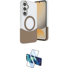 Nuveden Ieg™ Galaxy S24 Fe Kılıf Kozmos Form Özel Seri - Siyah 3D Antistatik Seramik Nano Ekran Koruyu