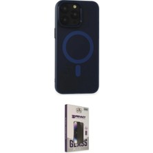 Nuveden Ieg™ Iphone 15 Pro Max Kılıf Yadigar Işık - Siyah Bilvis Hayalet Cam Ekran Koruyucu