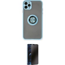 Nuveden Ieg™ Iphone 11 Pro Max Kılıf Yörünge Çizgi - Siyah 3D Antistatik Hayalet Cam Ekran Koruyucu