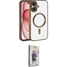 Nuveden Ieg™ Iphone 17 Kılıf Nova Işık Özel Seri - Siyah Bilvis 3D Cam Ekran Koruyucu