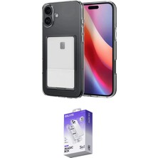 Nuveden Ieg™ Iphone 16 Kılıf Doruk Klasik Koleksiyonu - Siyah Bilvis 5in1 3D Magic Cam Ekran Koruyucu
