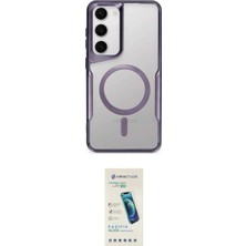 Nuveden Ieg™ Galaxy S23 Kılıf Yadigar Klasik Özel Seri - Şeffaf Pasifik Cam Ekran Koruyucu