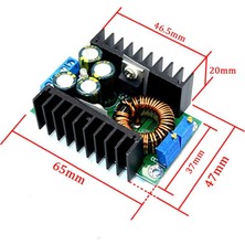 Gözeler 300W 10A Dc-Dc Voltaj Düşürücü Regülatör Kartı Ayarlanabilir Sabi
