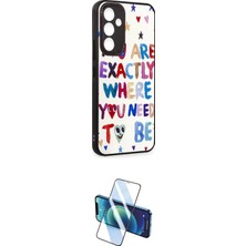 Nuveden Ieg™ Galaxy A54 5g Kılıf Odak Klasik Serisi - Siyah 3D Antistatik Cam Ekran Koruyucu