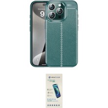 Nuveden Ieg™ Iphone 16 Pro Kılıf Doruk Klasik Özel Seri - Şeffaf Pasifik Cam Ekran Koruyucu