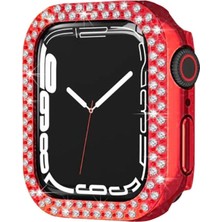 Asil Acar Home Apple Watch 44mm Taşlı Kasa - Kırmızı