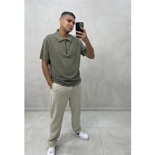 Fırfır Moda Modal Yakalı Tshirt