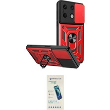 Nuveden Ieg™ Redmi Note 13 4g Kılıf Ahenk Klasik - Şeffaf Pasifik Cam Ekran Koruyucu