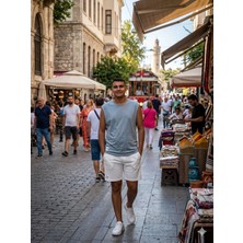 Fırfır Moda Oversize Basic Kolsuz Tshirt