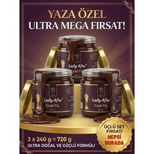 3 x 240 gr Lady Gold Fly Ballı Polenli Ginsengli Multivitamin Mesir Macunu Panax
