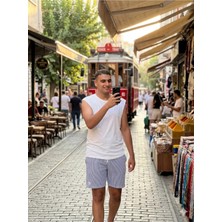 Fırfır Moda Oversize Basic Kolsuz Tshirt
