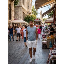 Fırfır Moda Oversize Basic Kolsuz Tshirt