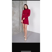 Fırfır Moda Kloş Modal Elbise