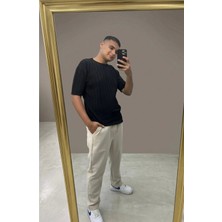 Fırfır Moda Triko Yuvarlak Yaka Triko Tshirt