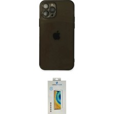 Nuveden Ieg™ Iphone 12 Pro Max Kılıf Ahenk Doku - Siyah Polymer Nano Ekran Koruyucu