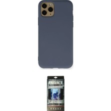 Nuveden Ieg™ Iphone 11 Pro Kılıf Ahenk Serisi - Siyah 34D Hayalet Izgaralı Cam