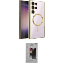 Nuveden Ieg™ Galaxy S24 Ultra Kılıf Nova Işık Özel Seri - Siyah Bilvis Hayalet Cam Ekran Koruyucu