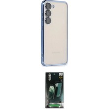 Nuveden Ieg™ Galaxy S24 Kılıf Vadi Minimal - Siyah 360 Mat Full Body Arka Koruyucu