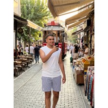 Fırfır Moda Oversize Basic Kolsuz Tshirt