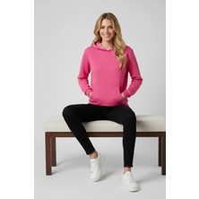 Fırfır Moda Kapşonlu Sweatshirt