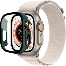Asil Acar Home Apple Watch Ultra 49MM Desert Camlı Kasa Ekran Koruyucu - Koyu Yeşil
