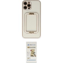 Nuveden Ieg™ Iphone 12 Pro Max Kılıf Kozmos Minimal Prime - Siyah Mat Seramik Nano Ekran Koruyucu